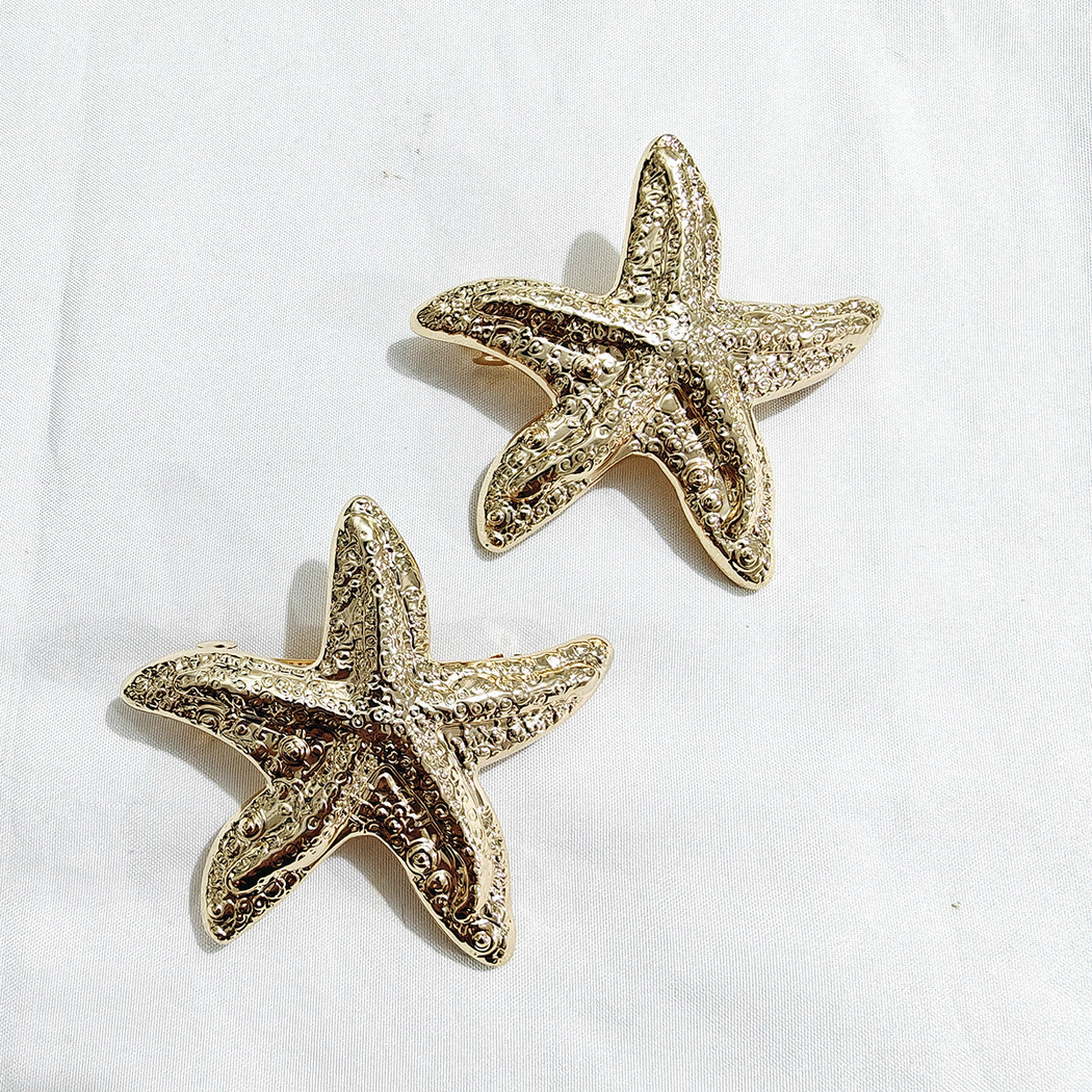 Beau - Starfish-Motif Textured Spring Hair Clip