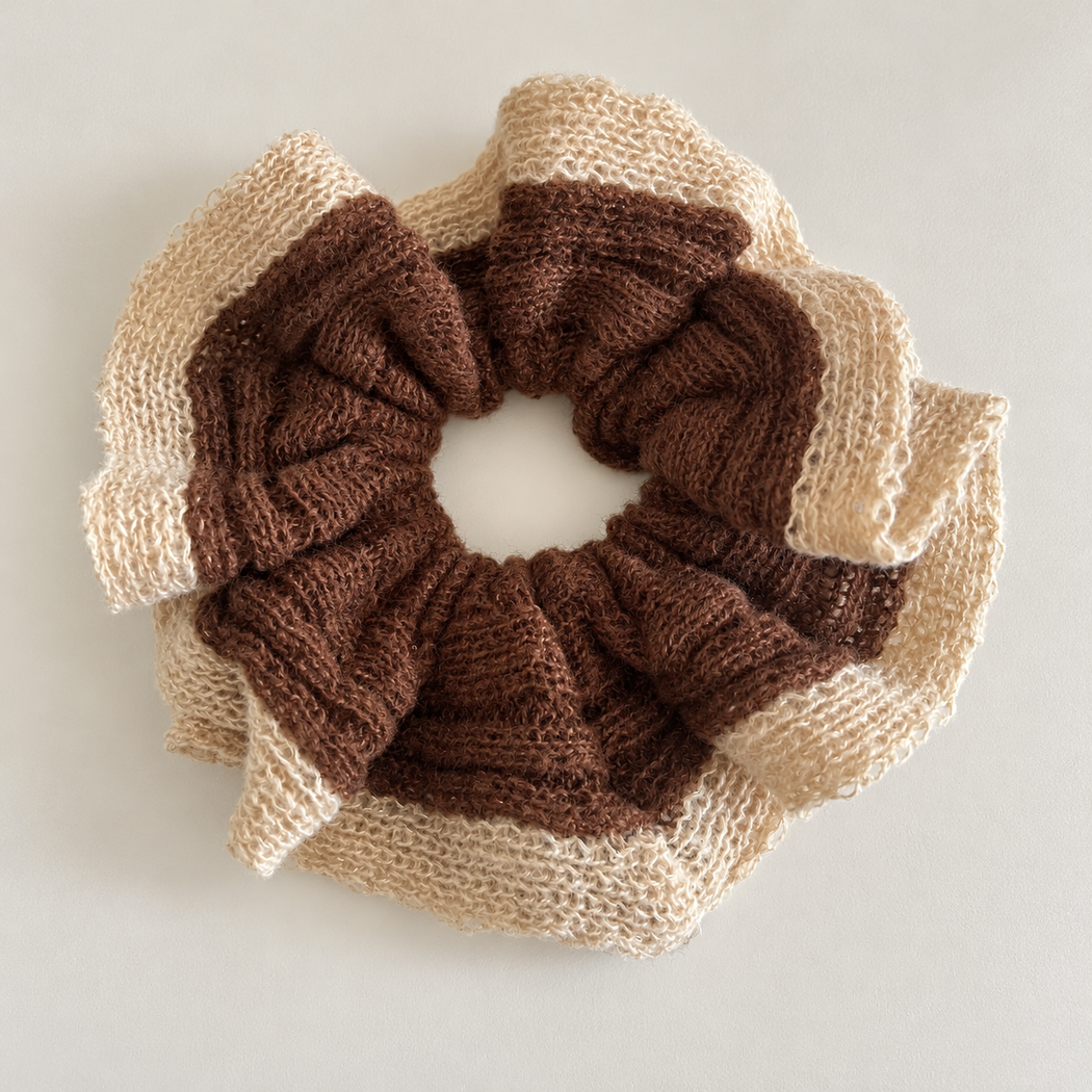 Gifty - Double-Layer Textured Scrunchie