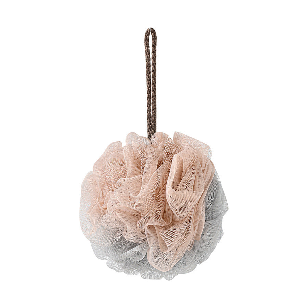 Papo - Gray-Accent Two-Tone Bath Pouf