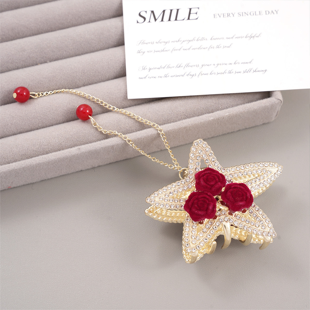 Beau - Starfish Rose Hair Claw