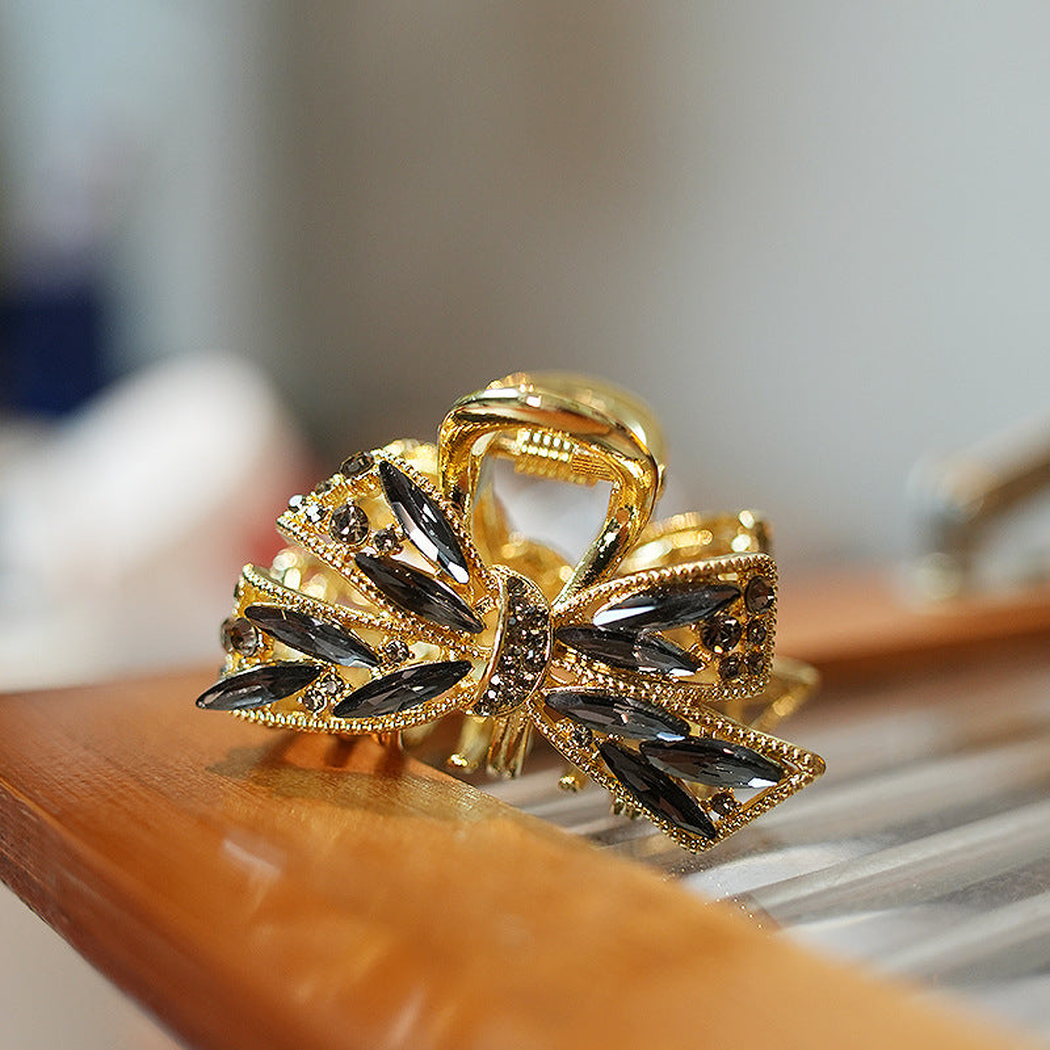 Beau - Bow Marquise-Accent Hair Claw