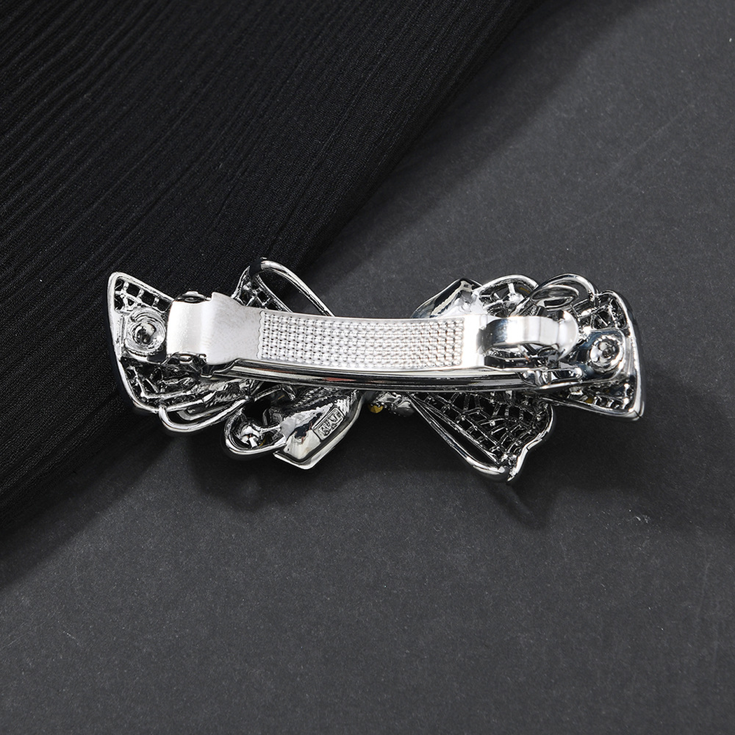 Beau - Bow-Accent Wheat-Spray Spring Hair Clip
