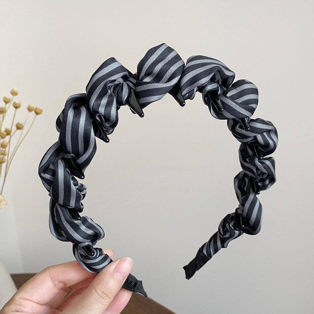 Gifty - Striped Padded-Comb Headband