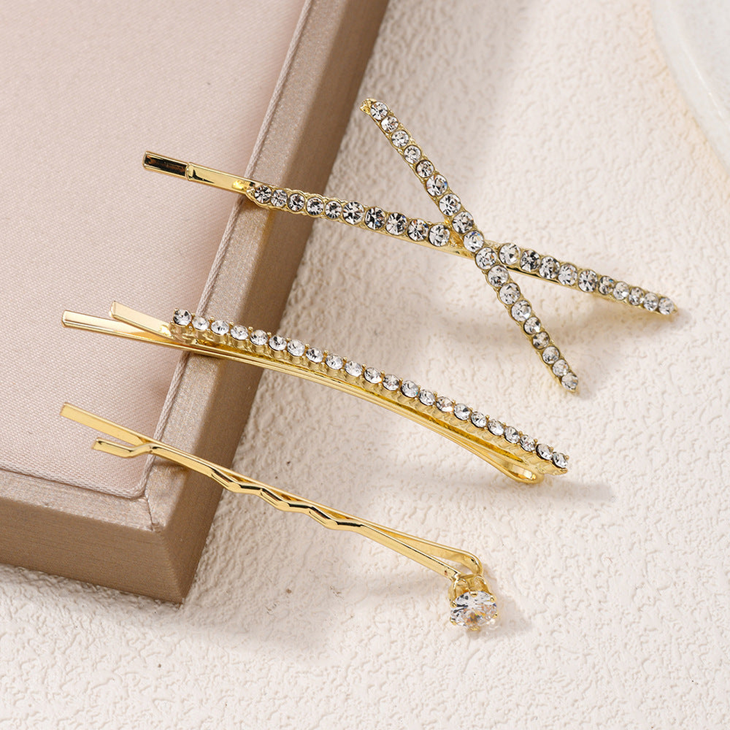 Beau - Crossed Wavy Hair Pin Set