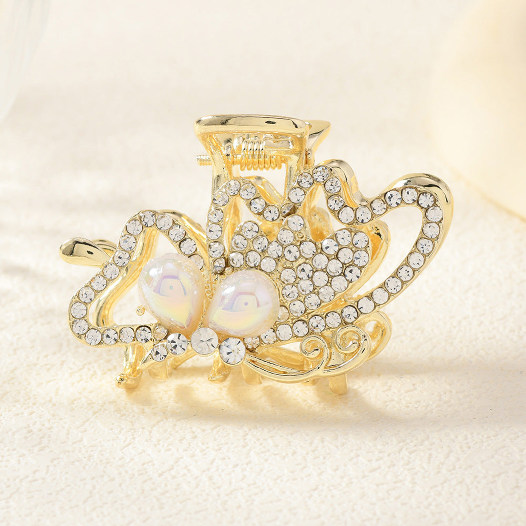 Beau - Swan Heart Hair Claw