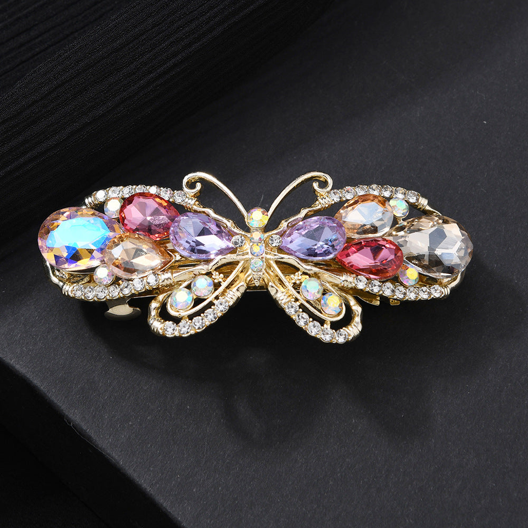 Beau - Butterfly Teardrop Wing Spring Barrette