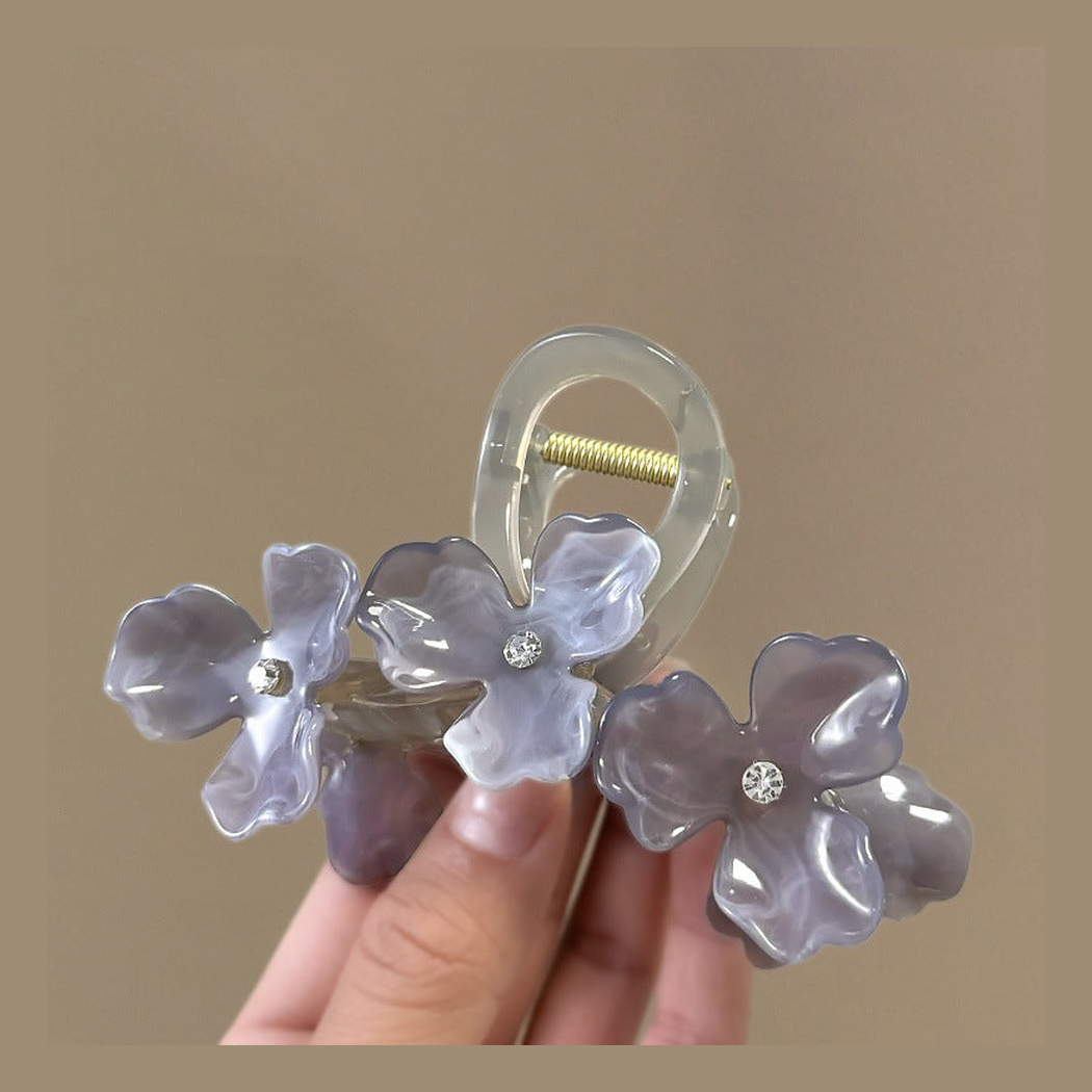 Beau - Floral Iridescent Hair Claw