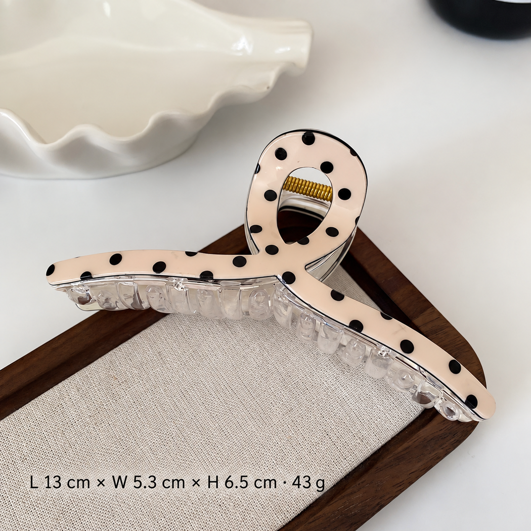 Beau - Dotted Crossed Hair Claw
