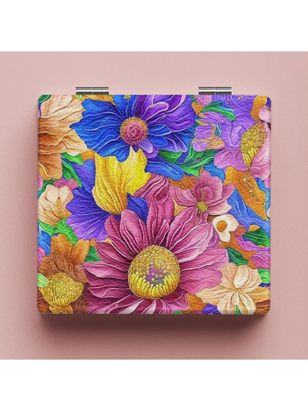 Mirroray - Sunflower Print Foldable Portable Makeup Mirror