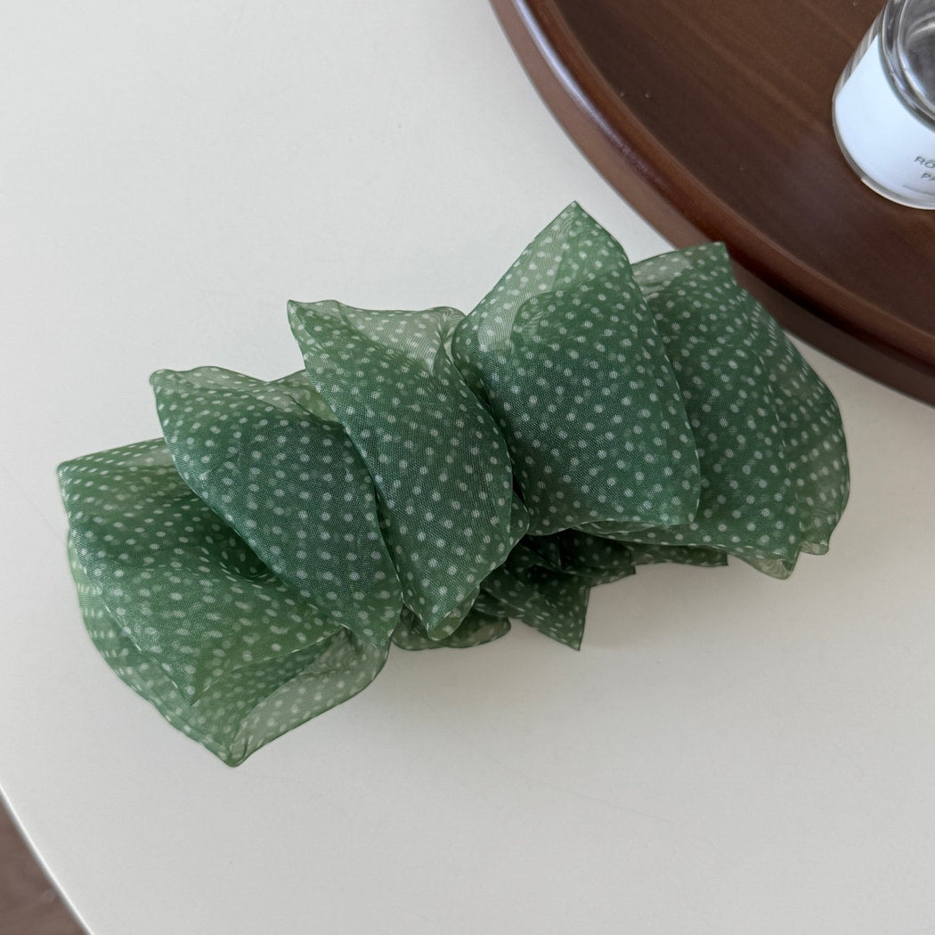 Beau - Leopard Print Organza Banana Clip