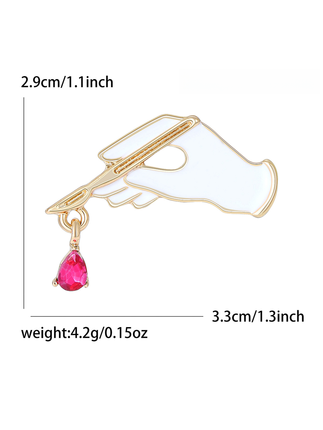 Brovia - Creative Scalpel Enamel Alloy Clothing Brooch