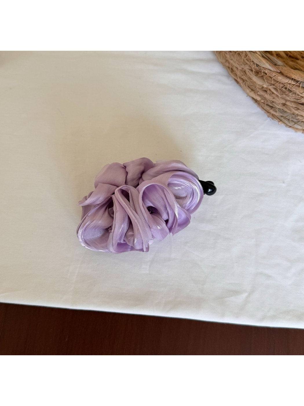Beau - Minimal Pleated Satin Finish Banana Clip