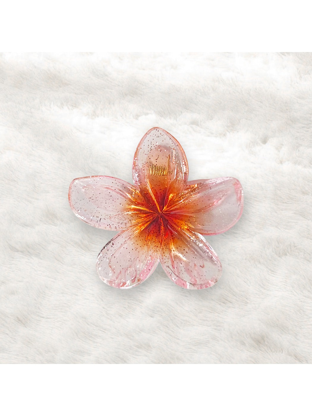 Beau - Vogue Sweet Style Transparent Flower Hair Claw Clip