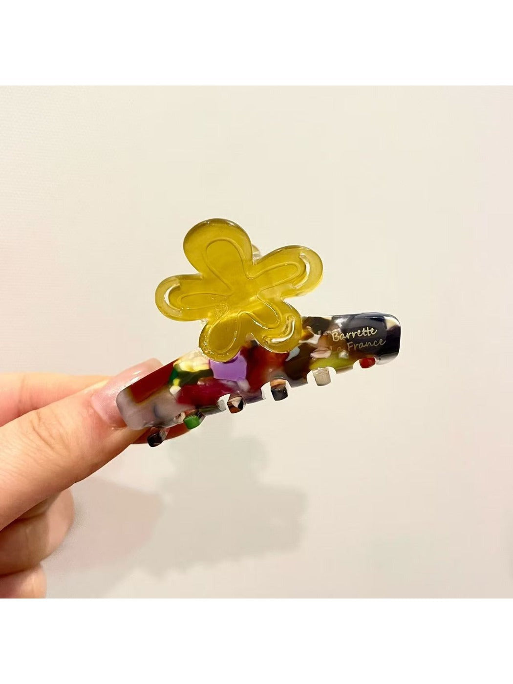 Beau - Sweet Flower Shape Bar Claw Clip