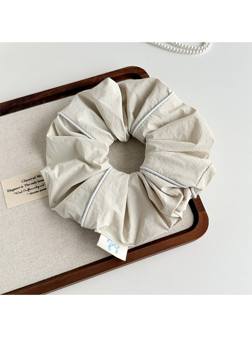 Gifty - High Elasticity Plain Polyester Scrunchie