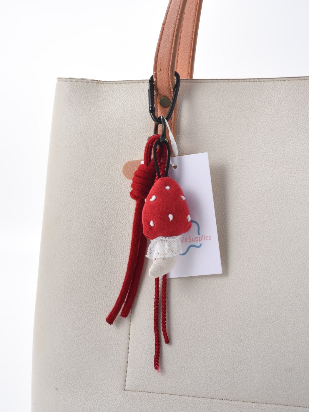 Keypus - Small Red Mushroom Keychain