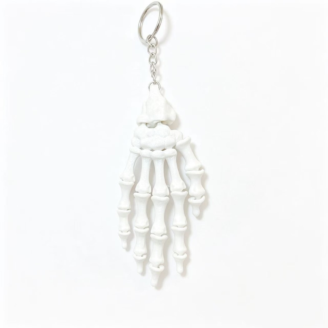 Keypus - Halloween 3D Printed Skeleton Hand Keychain