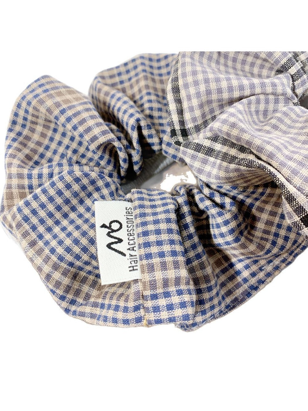 Gifty - Preppy Style Simple Plaid Scrunchie