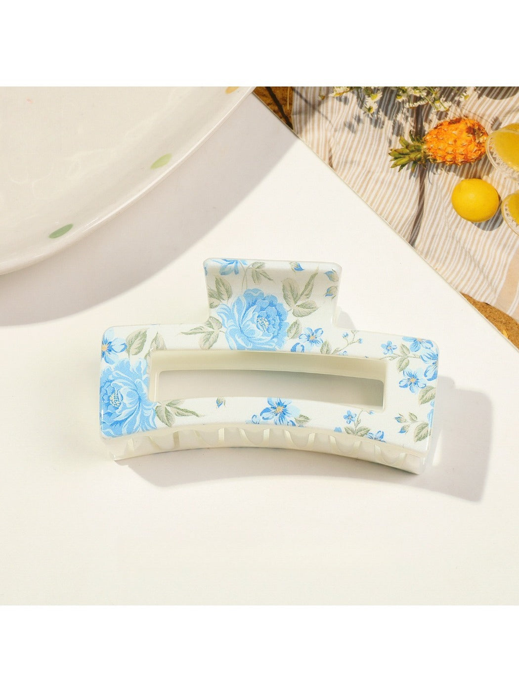 Beau - Floral Anti-slip Shark Hair Clip