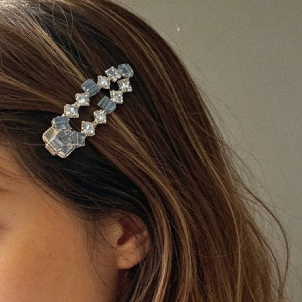 Beau - Pastel Sparkly Geometric Accent Hair Clip