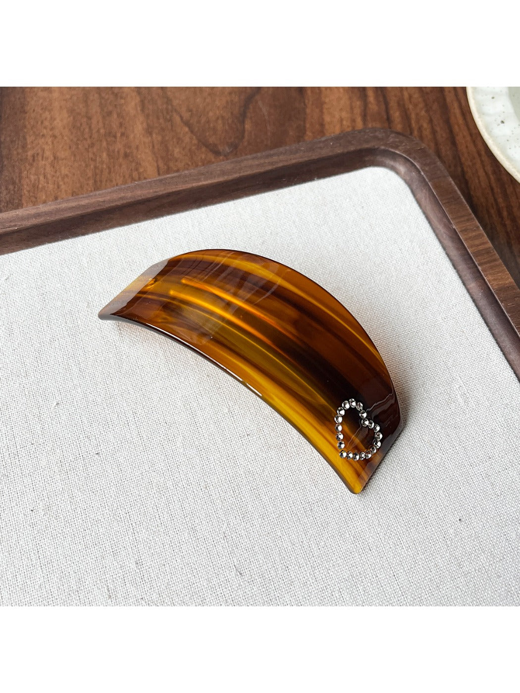 Beau - Acetate Gradient Brown Hair Clip