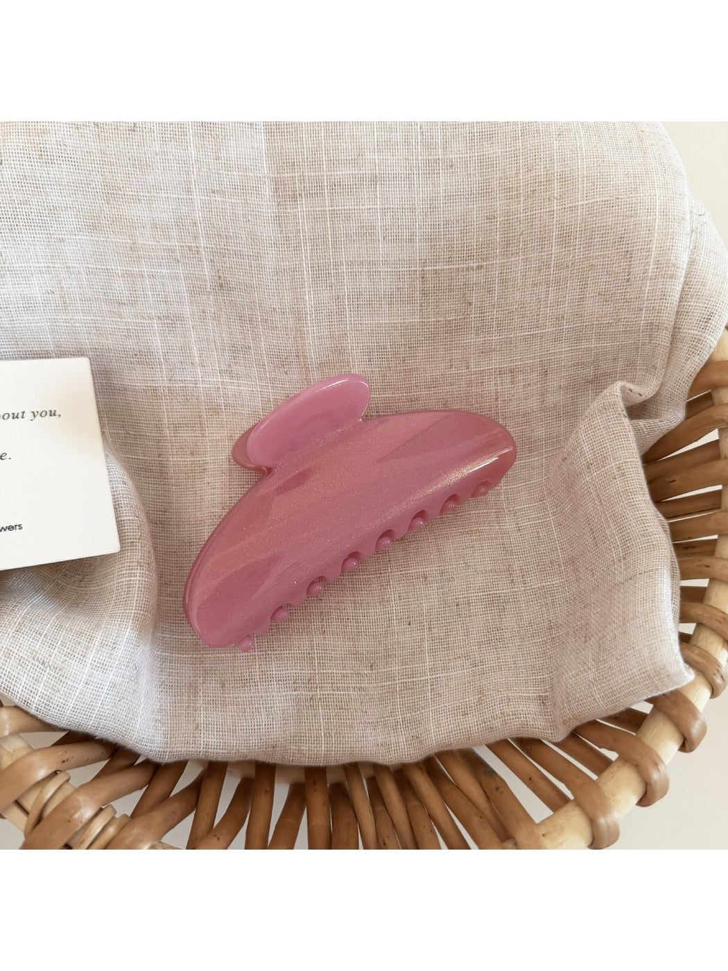 Beau - Fan Shaped Acrylic Alloy Hair Claw Clip
