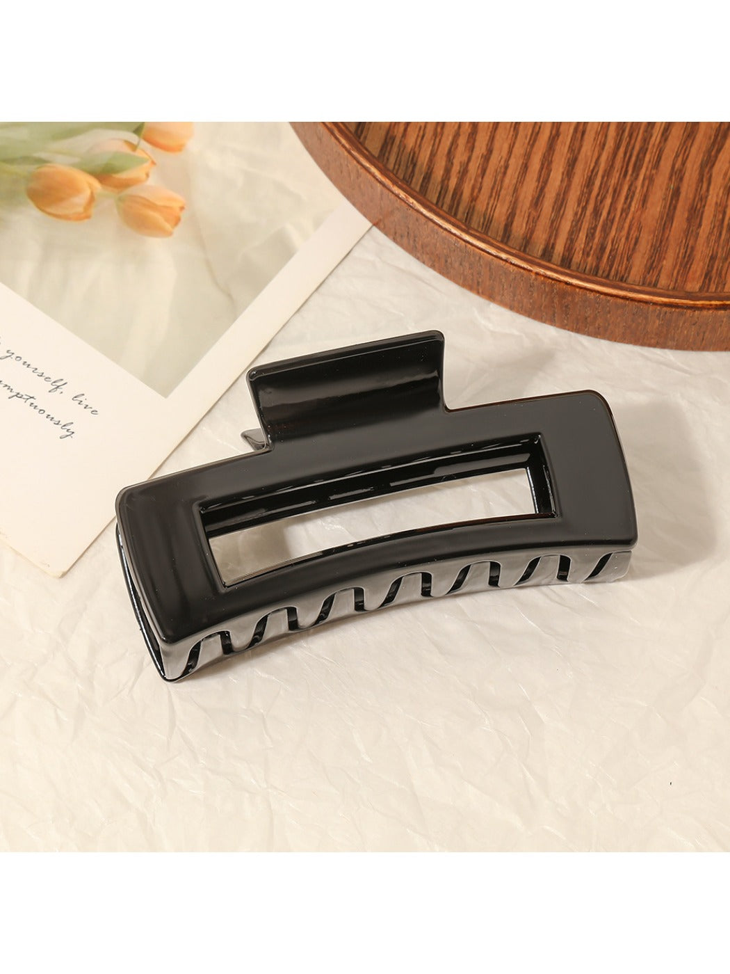 Beau - Rectangle Solid Color Hair Clip