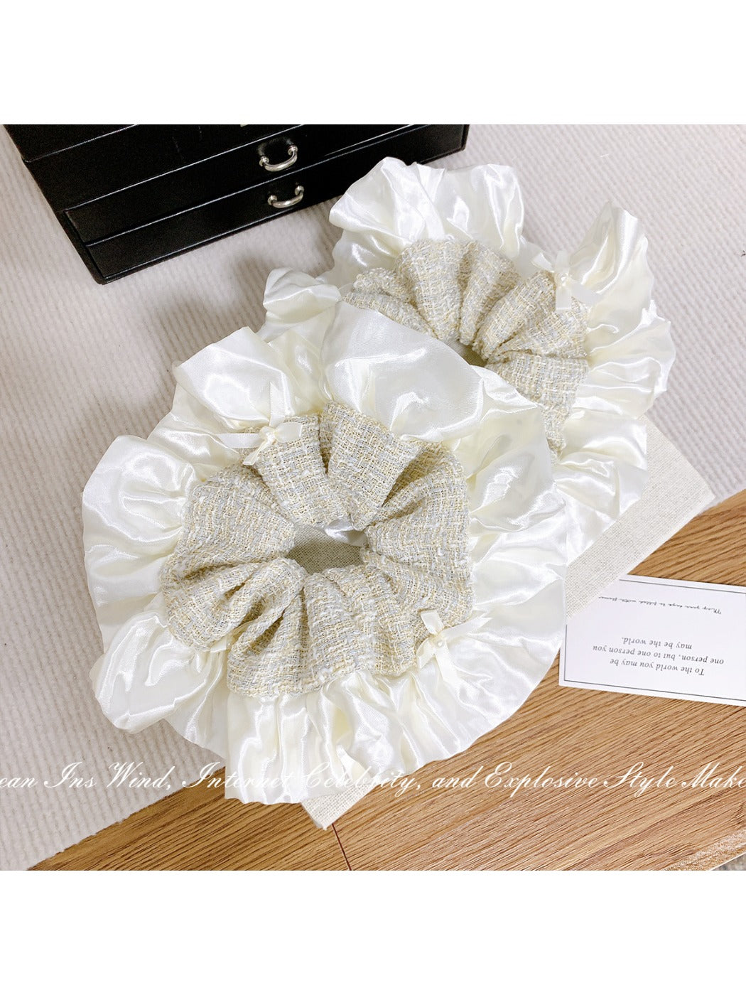 Gifty - Ballet Bow Hair Ties with Ruffled