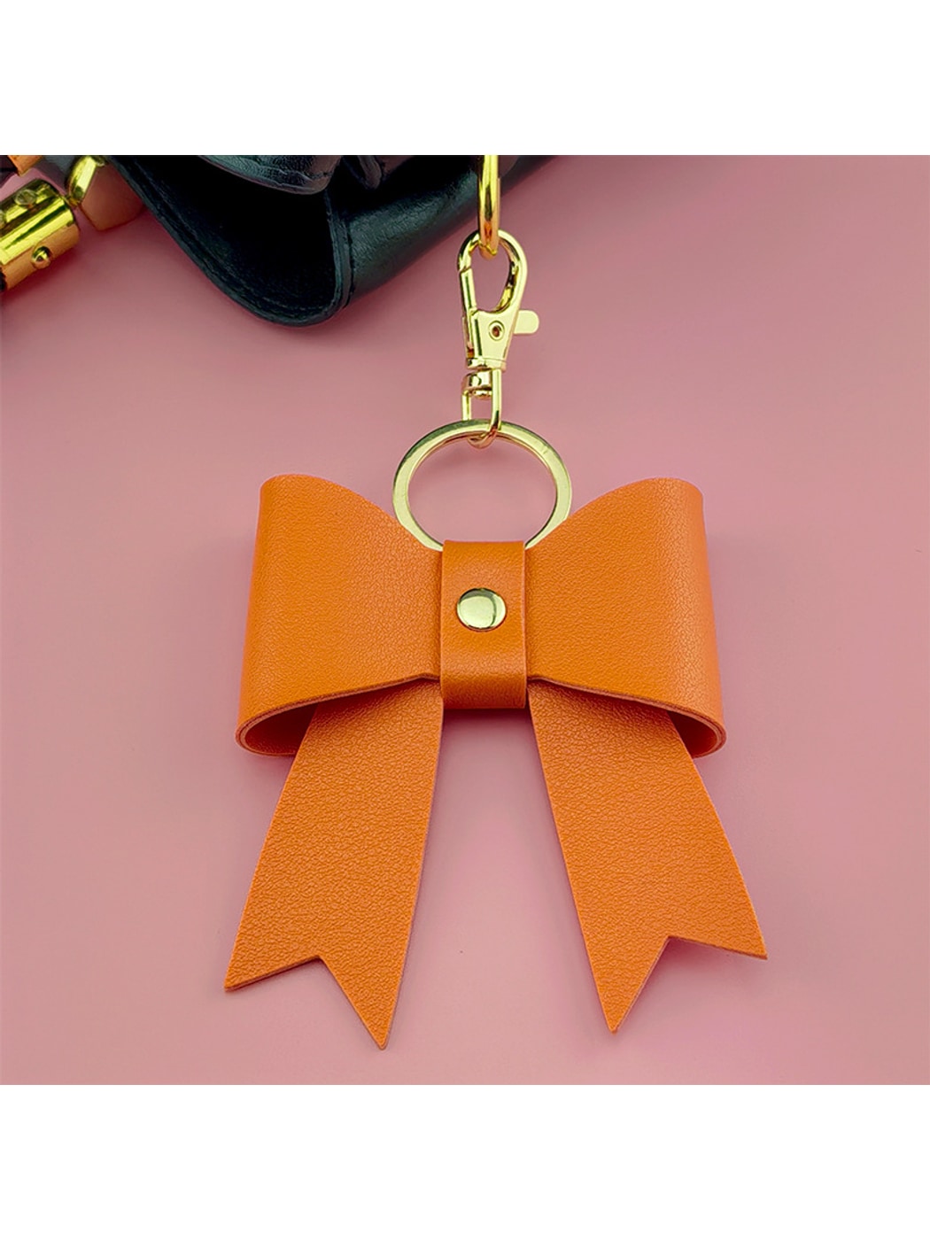 Keypus - Modern Simple Bow Shape Bag Charm Keychain