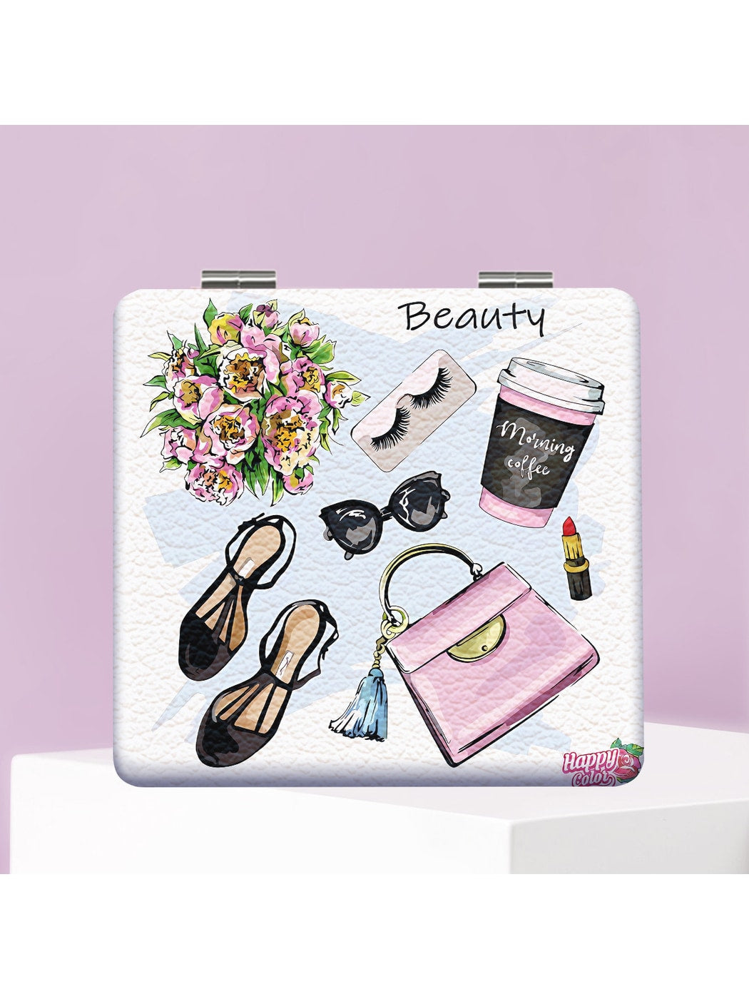Mirroray - Fashion Themed Folding Makeup Mirror
