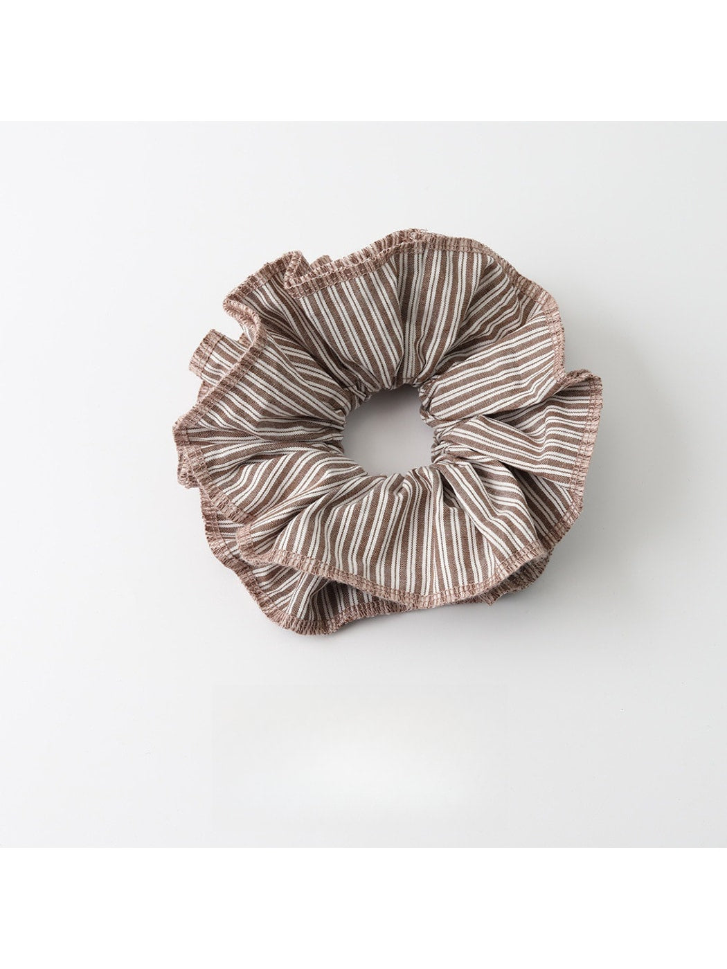 Gifty - Striped Polyester Ponytail Scrunchie