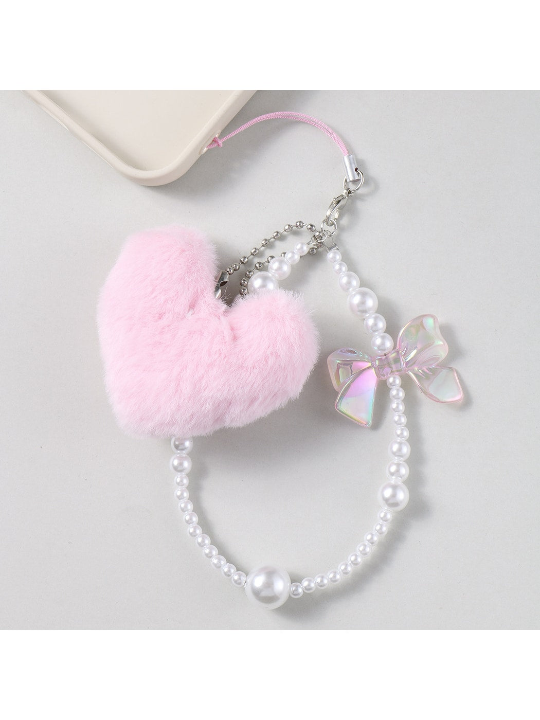 Keypus - Y2K Angel Wings Bow Heart Bag Charm Keychain