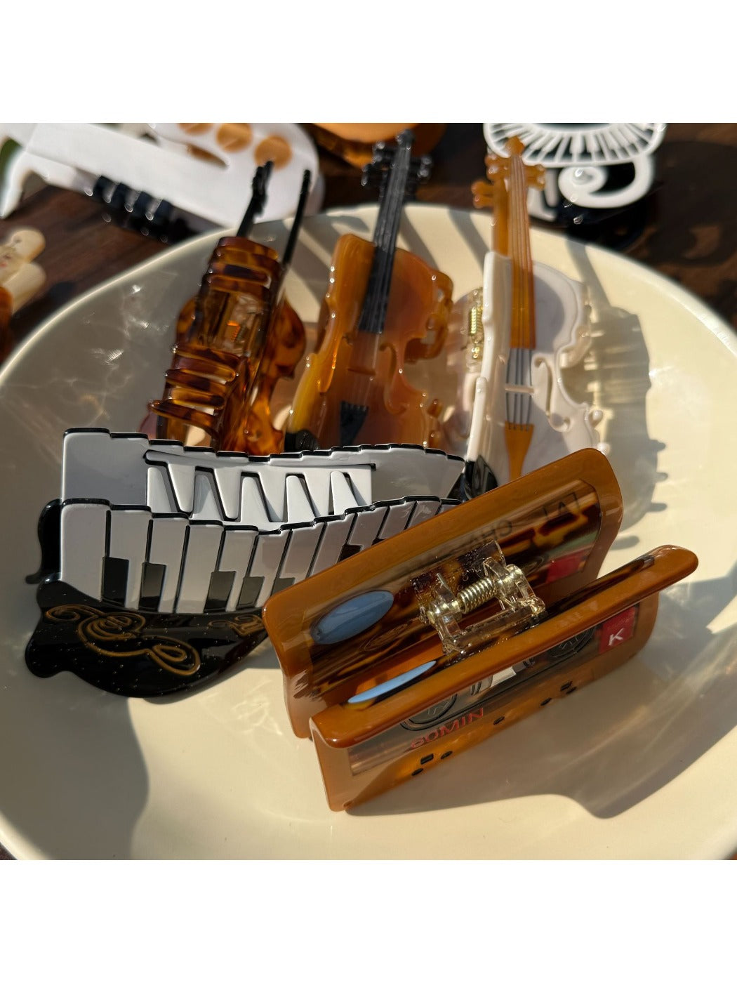 Beau - Musical Instrument Cartoon Hair Clips