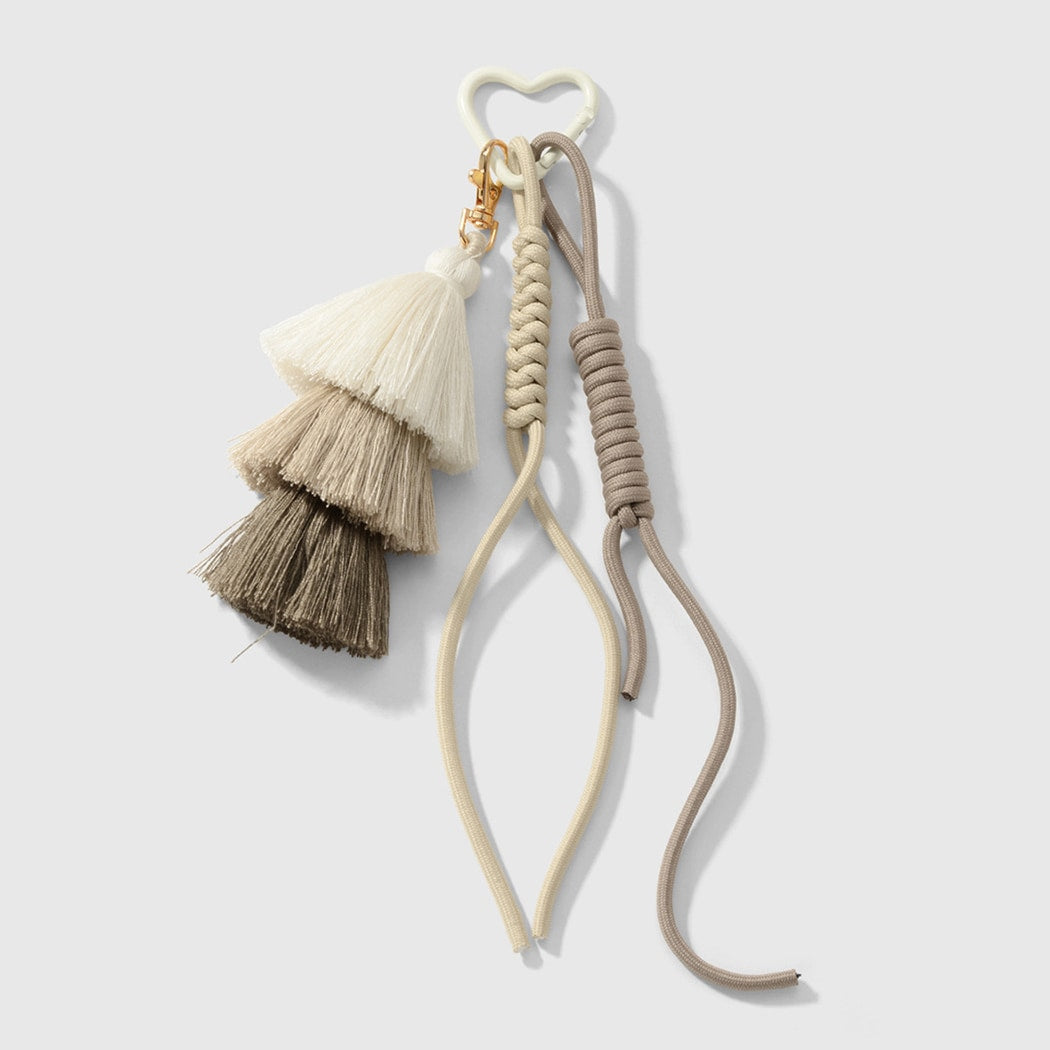 Keypus - Ethnic Style Layered Tassel Woven Cord Keychain