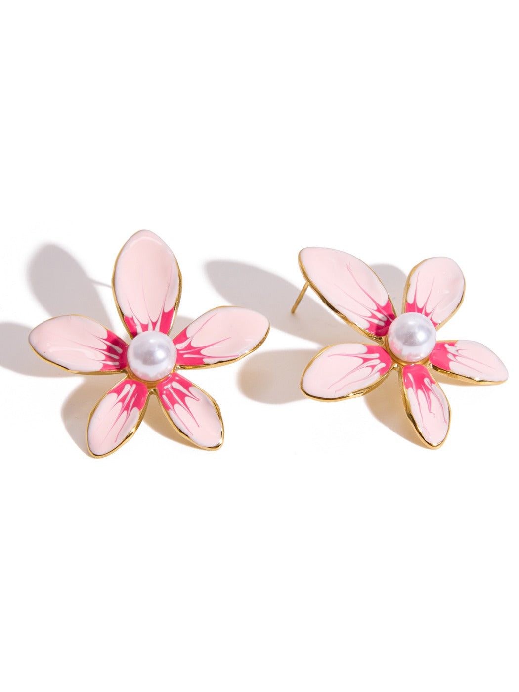 Earedge - Minimalist Color-Block Petal Earrings