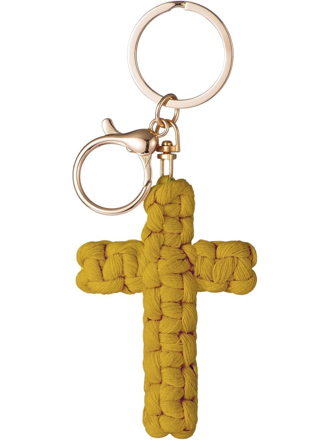 Keypus - Boho Braided Cross Bag Charm Keychain