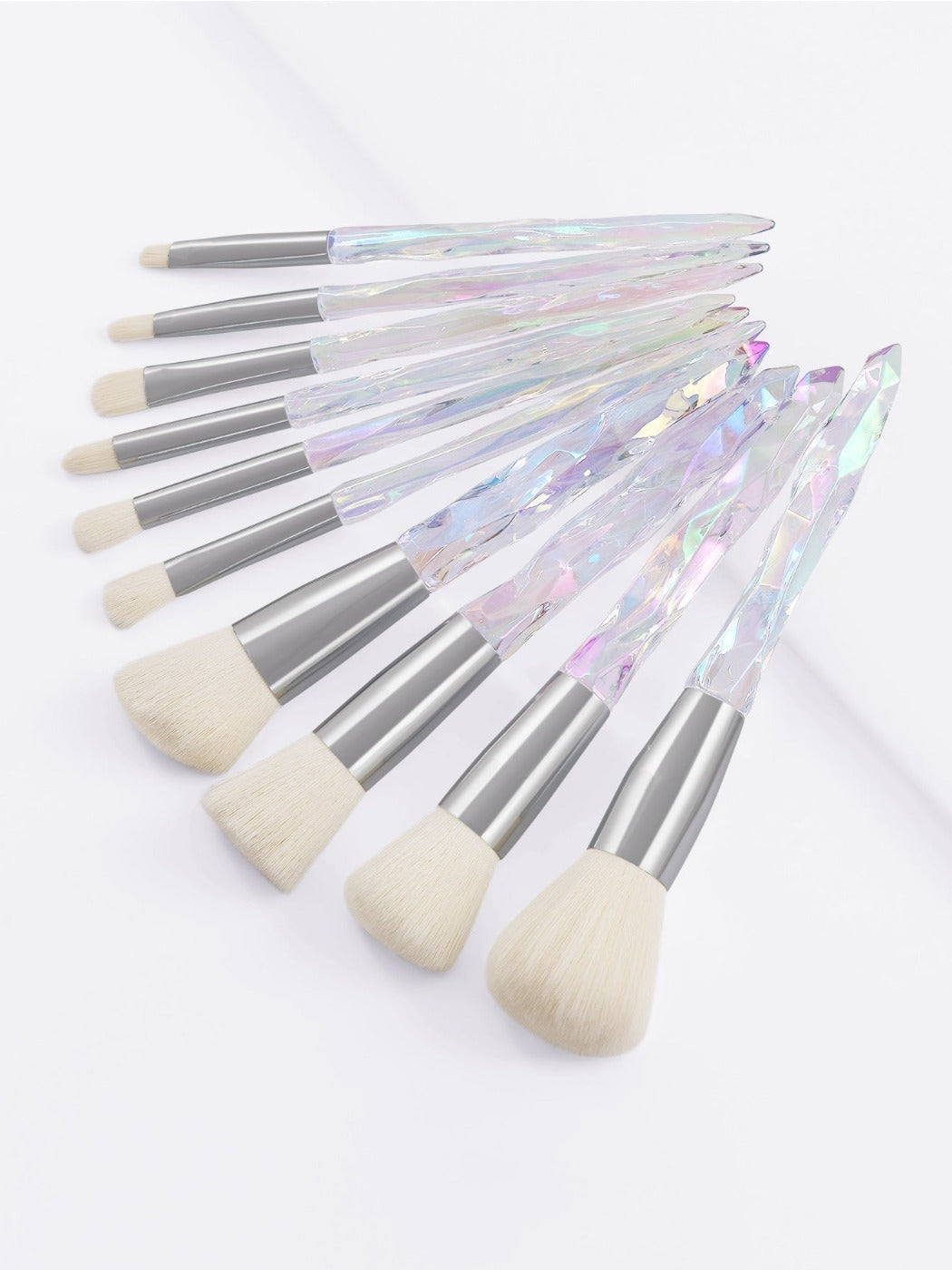 Smoosh - Colorful Translucent Handle Makeup Brush Set
