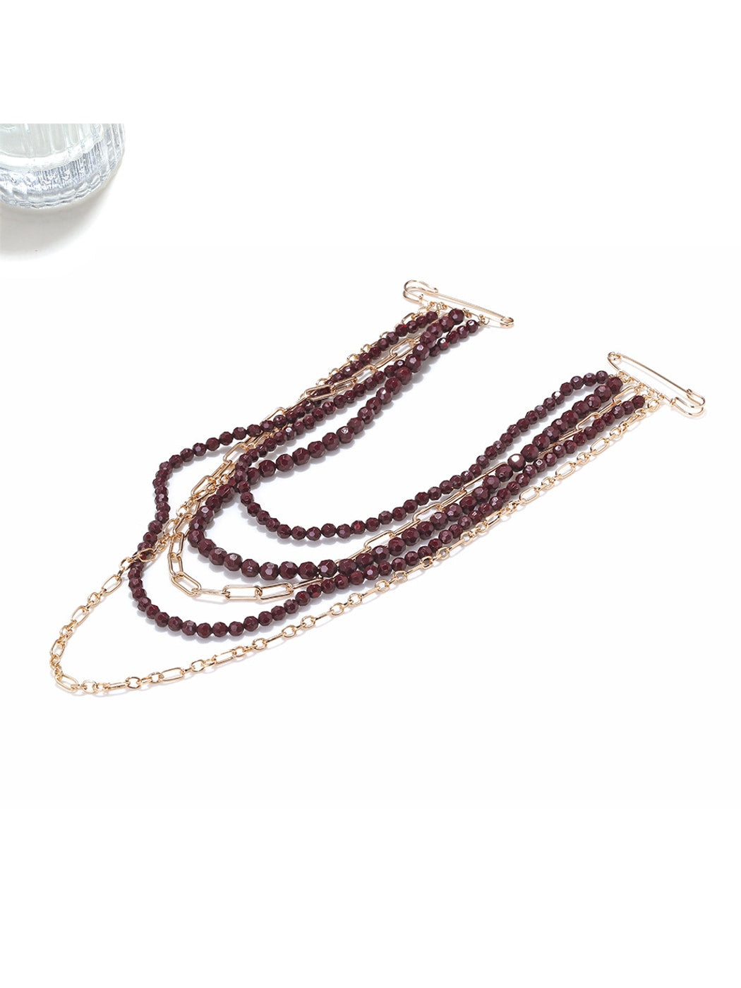 Brovia - Statement Waterfall Strand Tassel Design Brooch