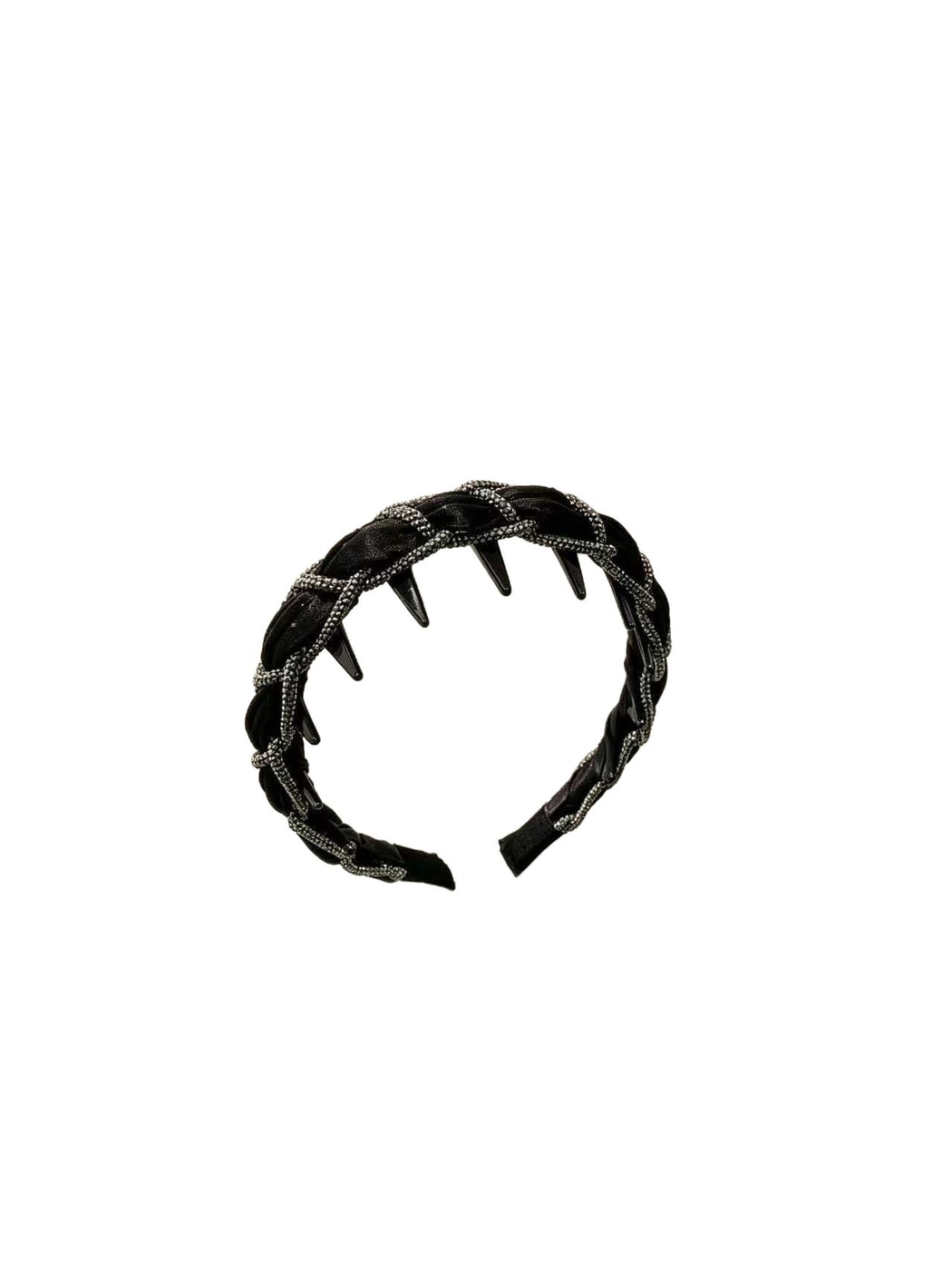 Gifty - Rhinestone Braided Woven Women's Headband