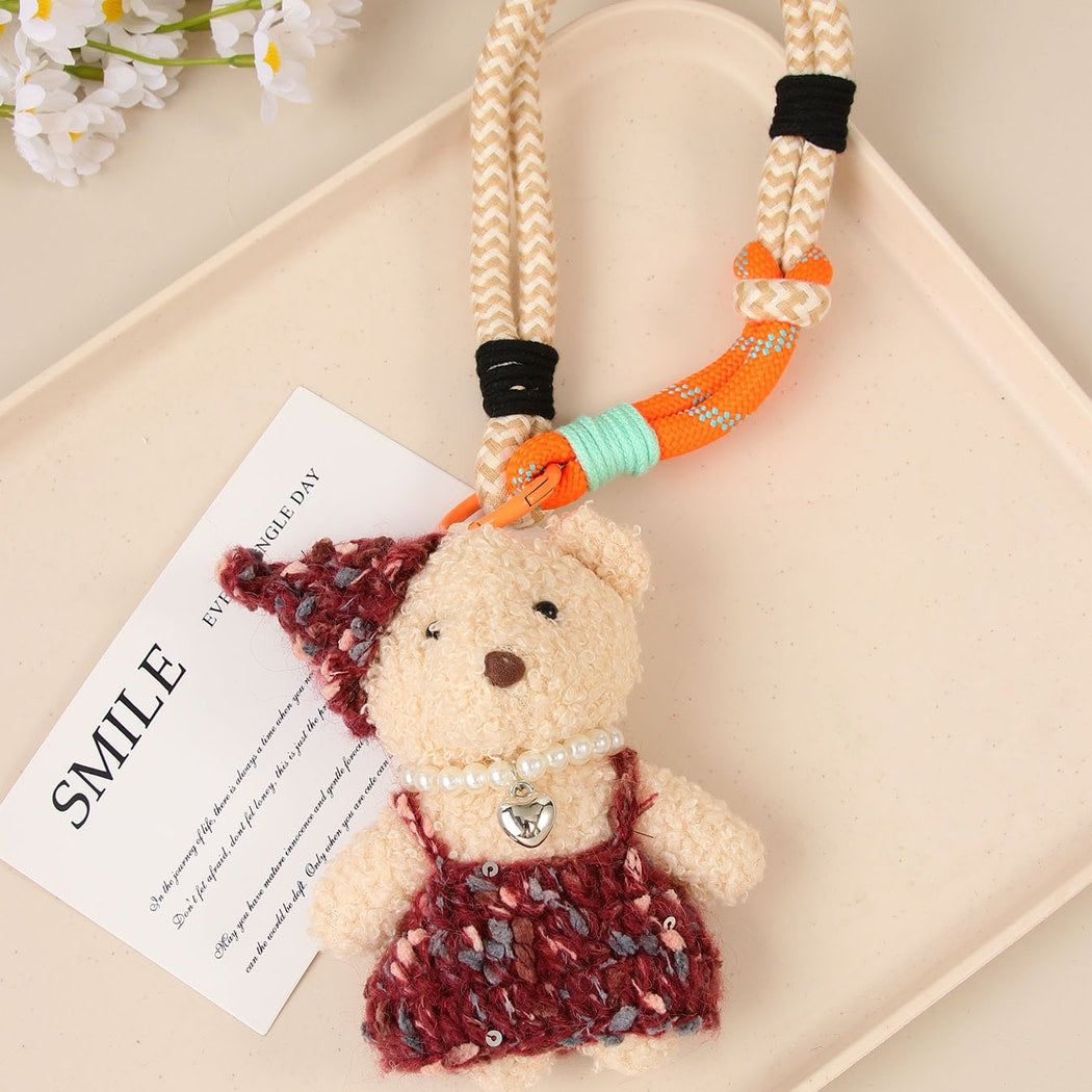 Keypus - Polyester Alloy Rabbit Bear Bag Charm Keychain