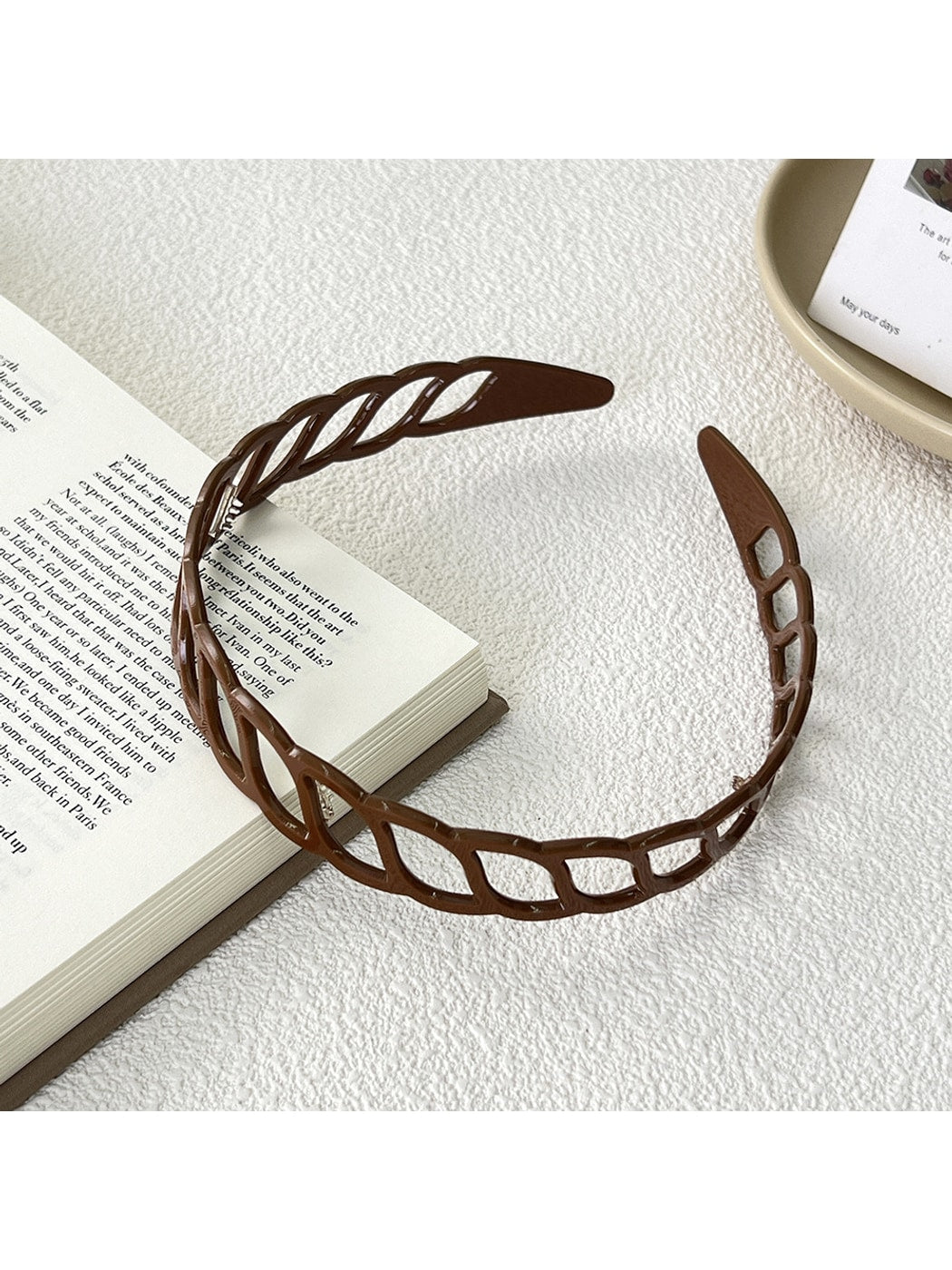 Gifty - Minimal Hollow Lattice Acetate Fiber Headband