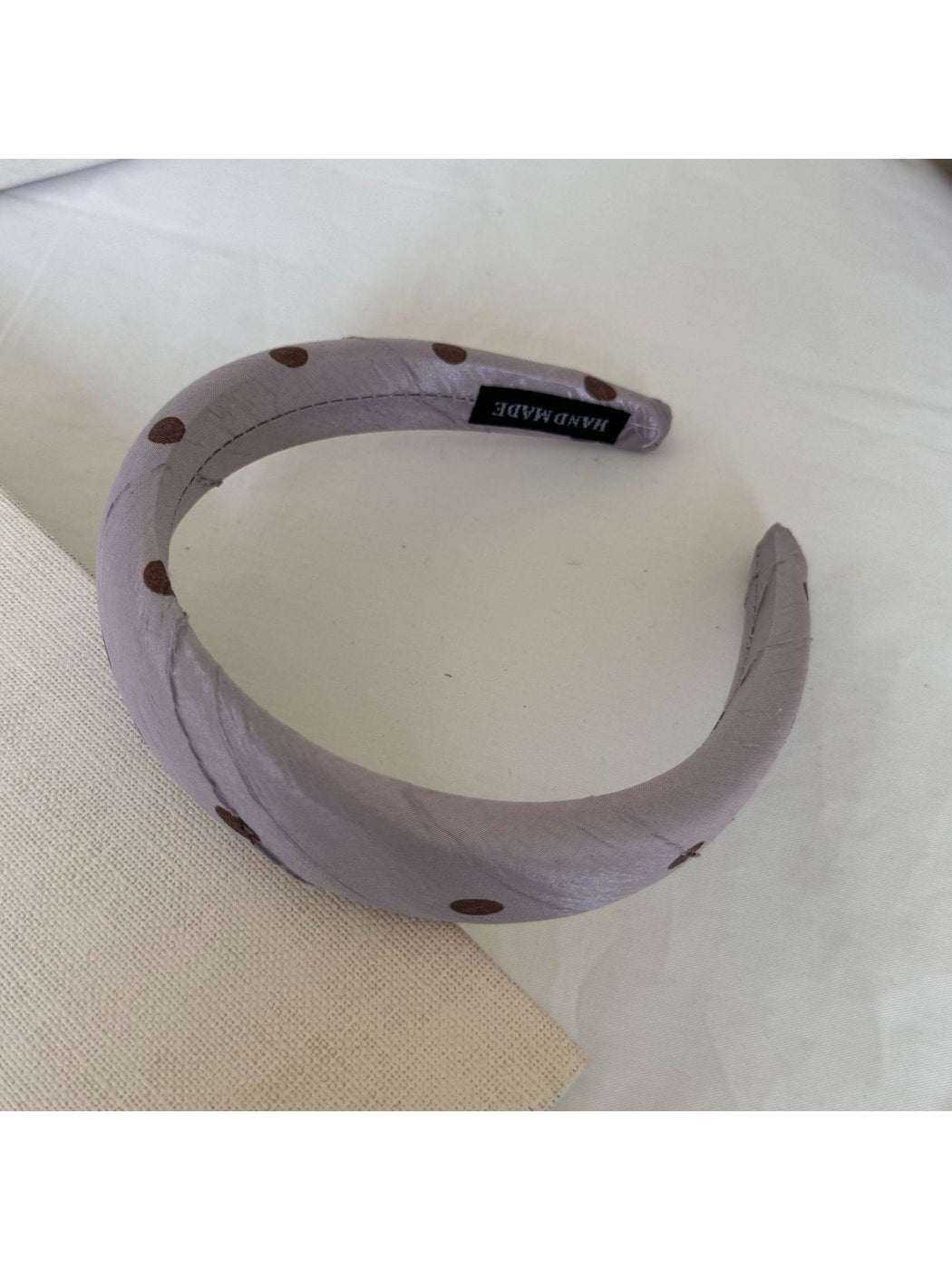 Gifty - Geometric Polka Dot Satin Finish Padded Headband