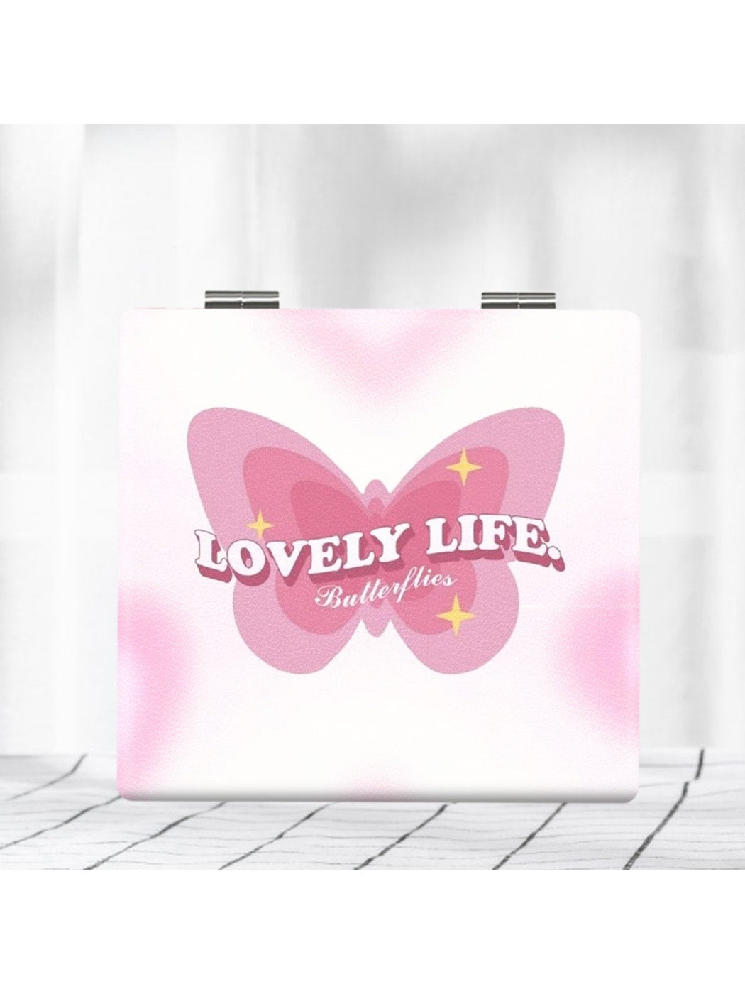 Mirroray - Butterfly Print Ctue Folding Makeup Mirror