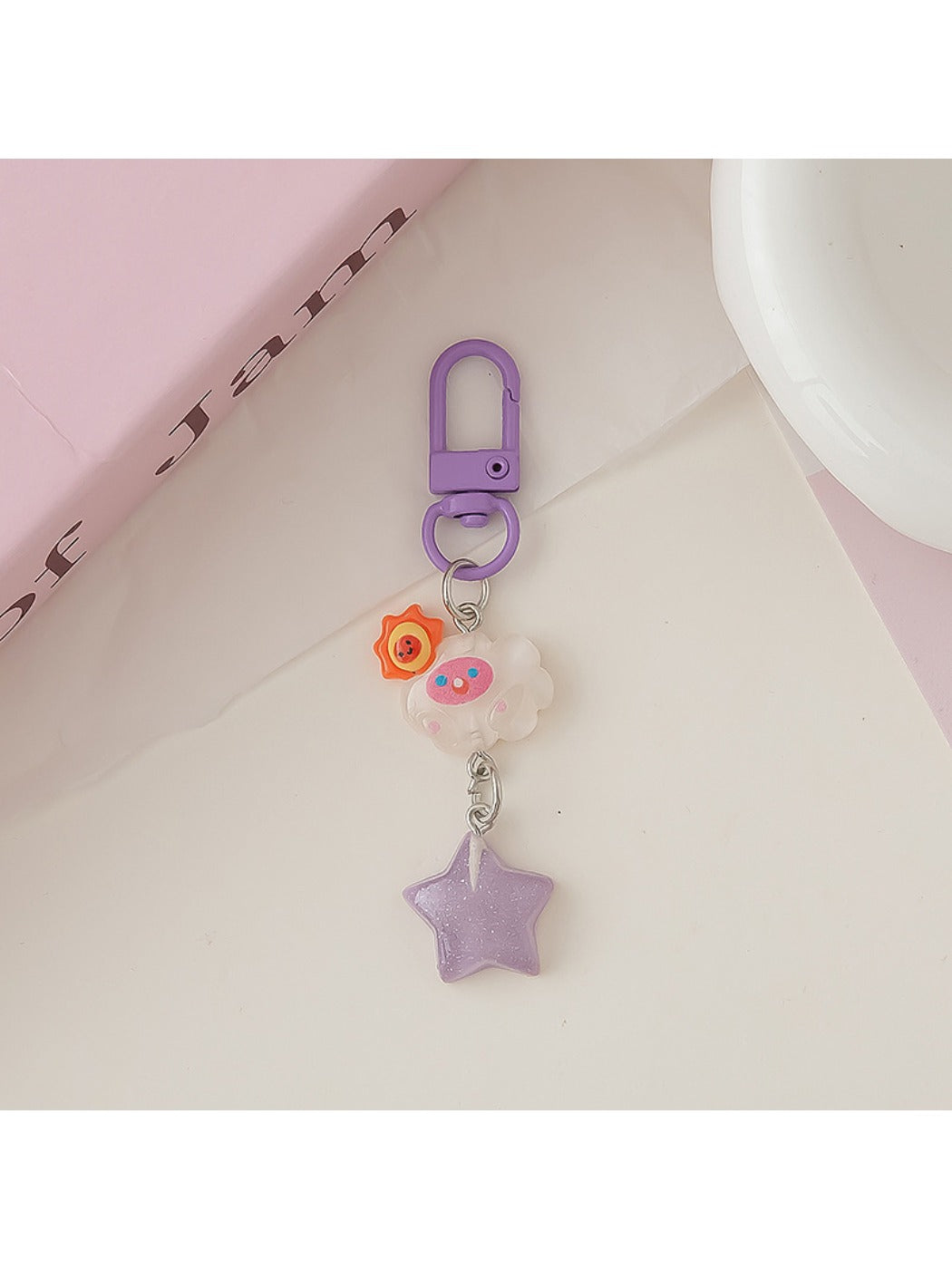 Keypus - Adorable Cloud Shaped Star Keychain