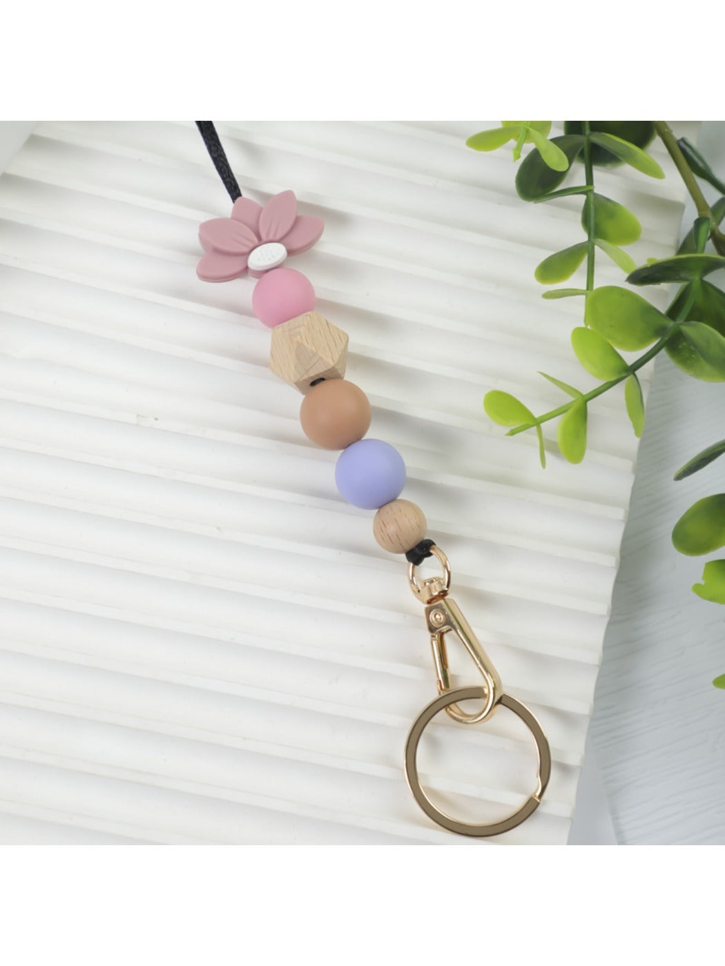 Keypus - Beautiful Lotus Pattern Silicone Keychain