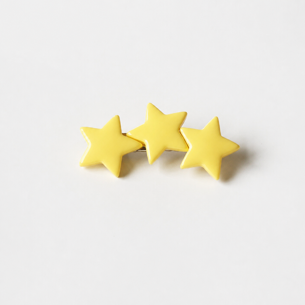 Yellow Star Barrette Set variant image