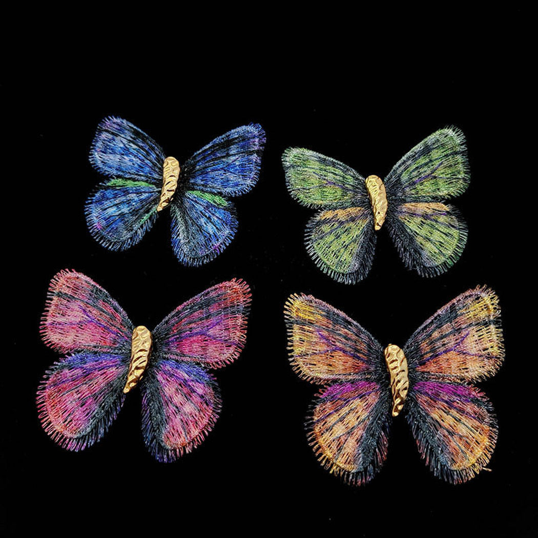 Brovia - Butterfly Embroidered Wing Brooch, overview
