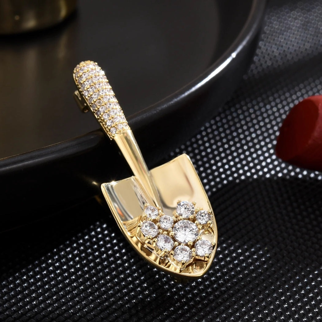 Brovia - Floral Shovel Brooch