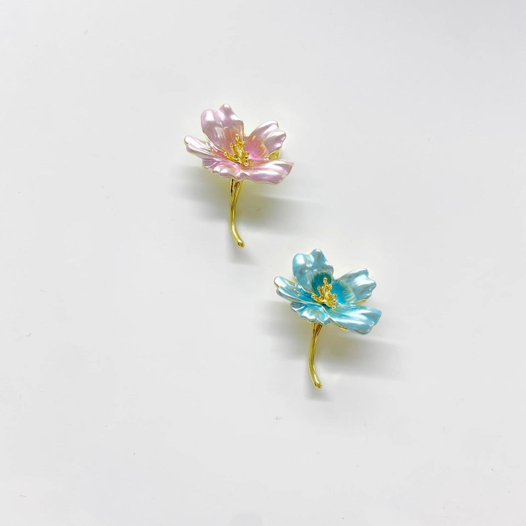 Brovia - Pastel Blossom Stem Brooch