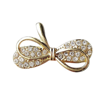Brovia - Gold Loop Bow Brooch